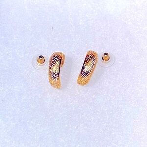 Gold Filigree Hoop Earrings